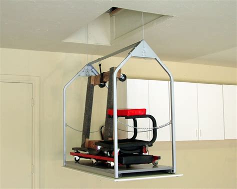 electric cargo box storage lift|top shelf motorized storage.